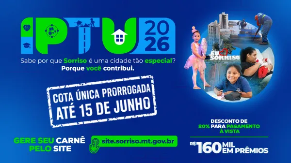 Prefeitura prorroga cota única do IPTU