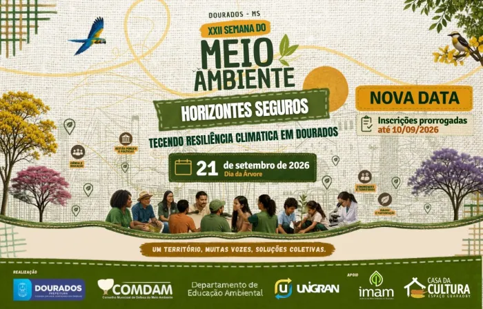 Prefeitura prorroga inscrições de trabalhos que serão apresentados na Eco Dourados