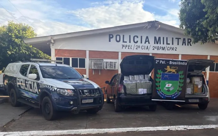 Polícia Militar em Brasilândia apreende mercadorias de descaminho