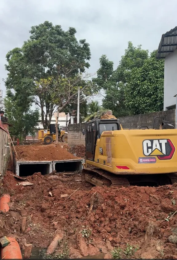Obras de macrodrenagem avançam no bairro Macrina, em Alfredo Chaves