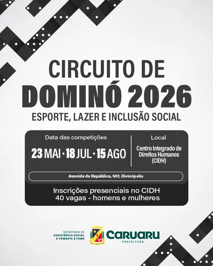 Centro Integrado de Direitos Humanos de Caruaru promove Circuito de Dominó e incentiva o lazer e a convivência comunitária