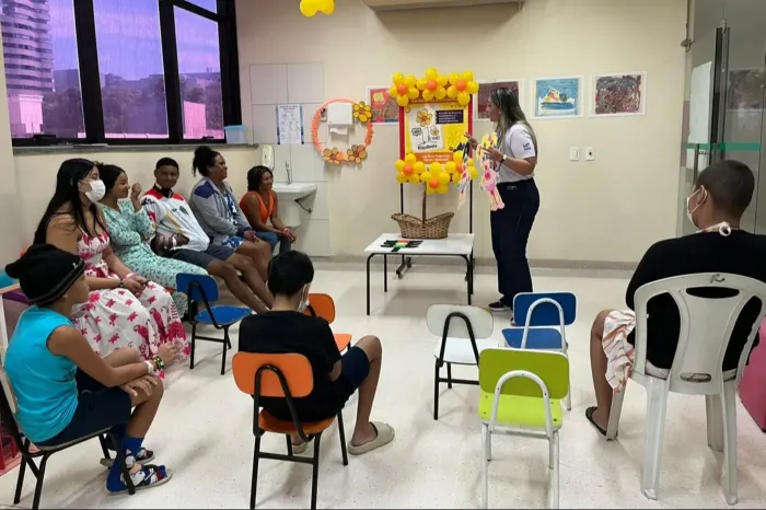 Hospital Octávio Lobo promove ação de conscientização pelo Maio Laranja