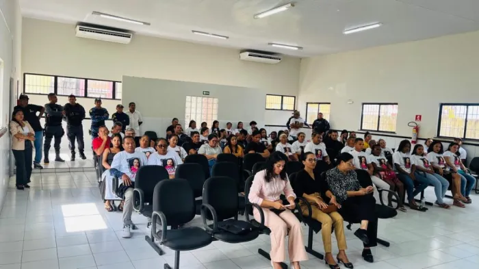 Integrantes de movimento, de Centro Novo do Maranhão, acompanharam a sessão do Tribunal do Júri