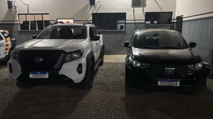 Com apoio do Vigia Mais MT, Polícia Militar recupera veículos furtados e prende dois homens