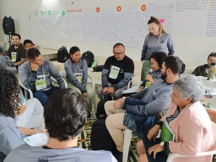 Durante os dias de encontro os participantes discutiram temas fundamentais para a elaboração do Plano de Manejo da Reserva Biológica Rio Ouro Preto