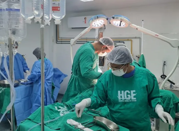 Centro cirúrgico do HGE fez as captações que beneficiaram oito pacientes na fila de transplante - Thallysson Alves