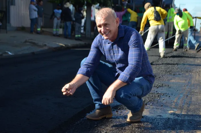  Ezequiel Neiva tem investido na infraestrutura urbana de Cerejeiras (Foto: Alexandre Almeida I Secom ALE/RO)