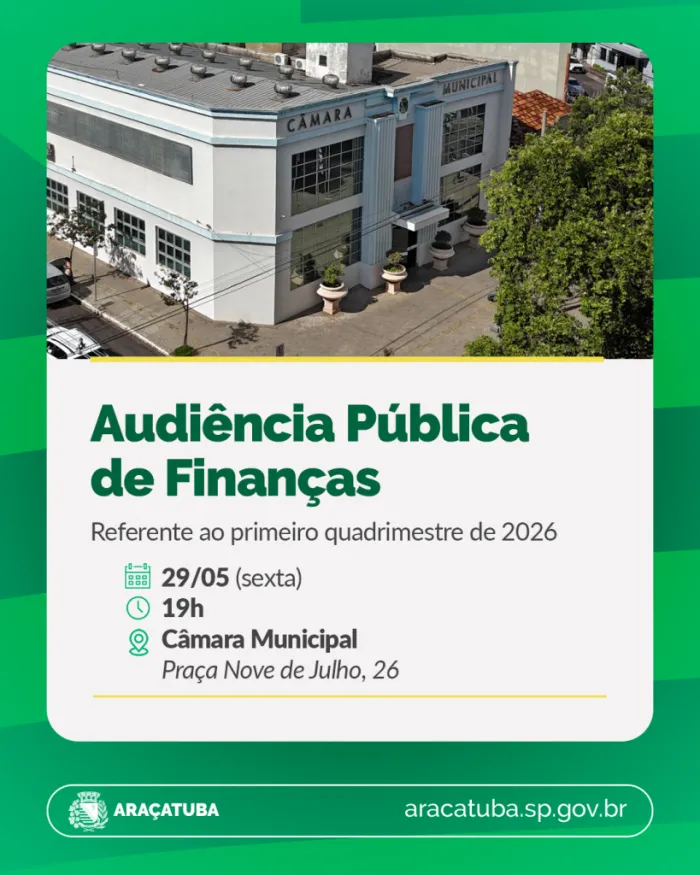 Foto: Reprodução/Prefeitura de Araçatuba - SP