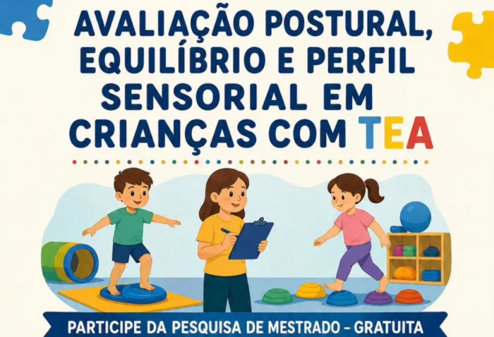 Udesc Cefid busca participantes para estudo sobre perfil sensorial, postura e equilíbrio de crianças com TEA