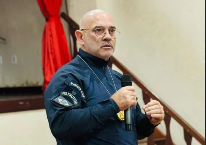 Palestra foi ministrada pelo agente de polícia Maurício Santino, chefe de operações de 80º Distrito Policial de Junqueiro - Ascom PCAL