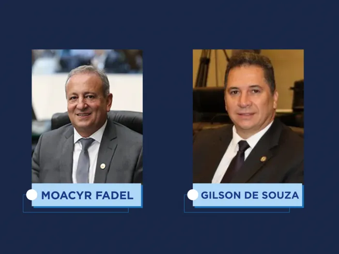Deputado Moacyr Fadel (PSD) assume a 2ª Vice-Presidência da Assembleia Legislativa; deputado Gilson de Souza (PL) é o novo 3º Vice-Presidente da Casa