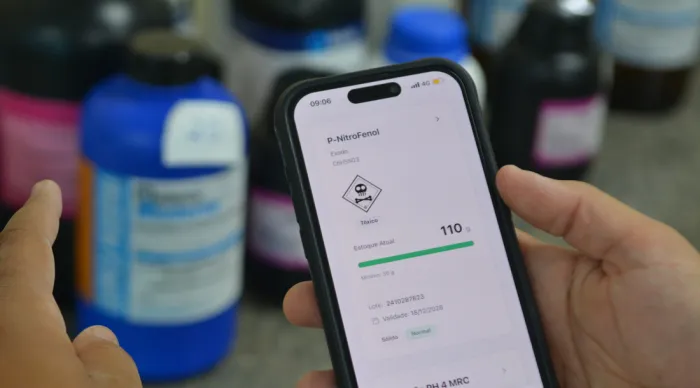 Aplicativo desenvolvido no ITPS fortalece controle de produtos utilizados nos laboratórios