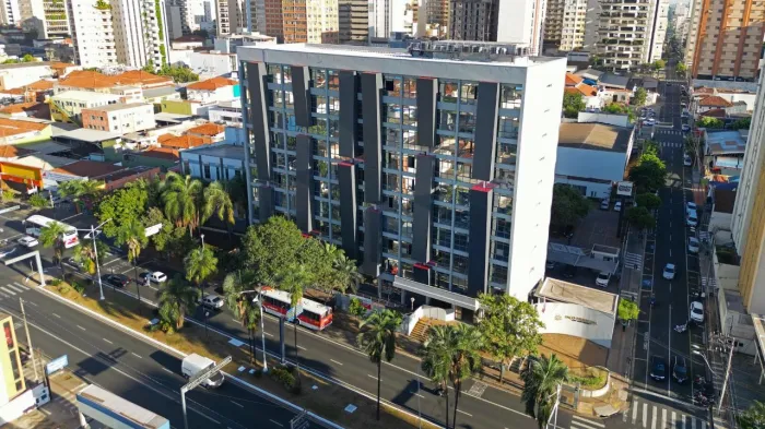 Vista aérea do Paço Municipal. Foto: Marcos Morelli - Pref. Rio Preto.