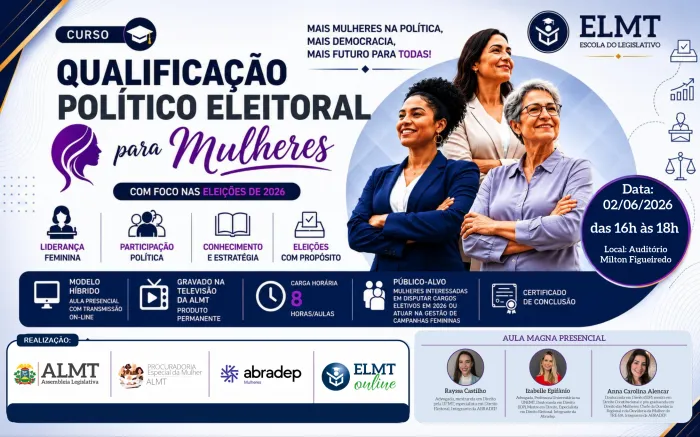 ALMT realiza curso de qualificação política eleitoral voltado a mulheres