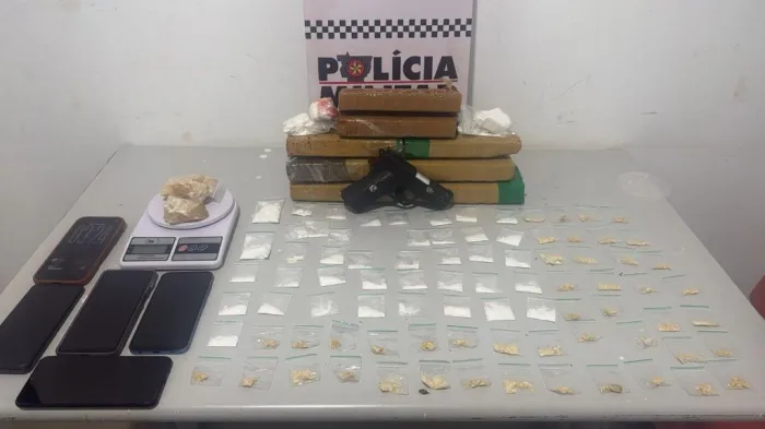 Polícia Militar prende faccionado com tabletes e porções de drogas em Tangará da Serra