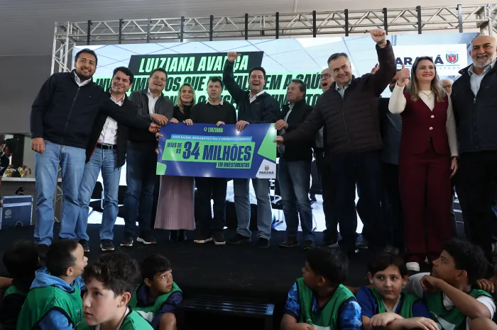 Ratinho Junior anuncia R$ 34 milhões para saúde, infraestrutura e pontes em Luiziana