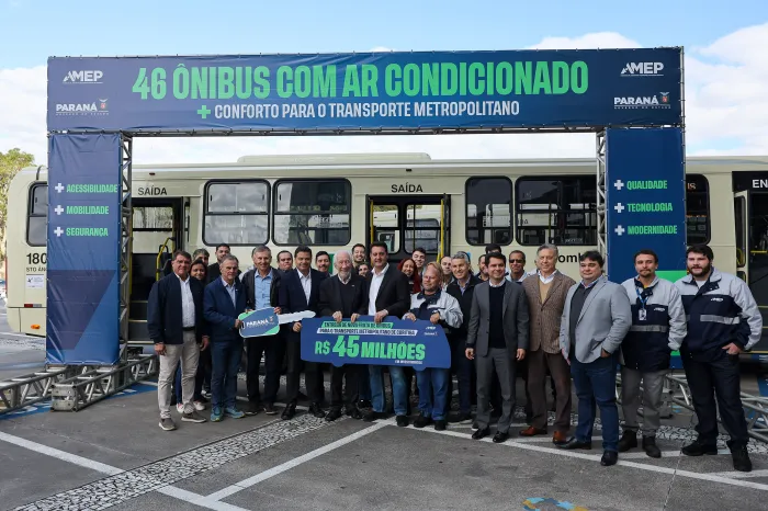 Frota da RMC ganha 46 novos ônibus com ar-condicionado e câmera de segurança