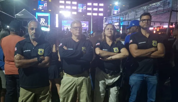 As equipes realizaram ações de monitoramento, acompanhando toda a movimentação em pontos estratégicos da festa e garantindo pronta resposta a ocorrências - 01/06/2026 - Fonte/Crédito: Ascom - PCBA