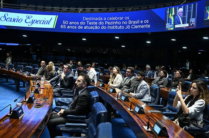 A homenagem também celebrou os 65 anos do Instituto Jô Clemente - Foto: Saulo Cruz/Agência Senado
