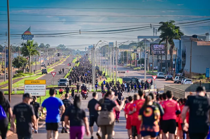 Corrida Águia da Fronteira reúne milhares de pessoas em comemoração aos 39 anos do DOF