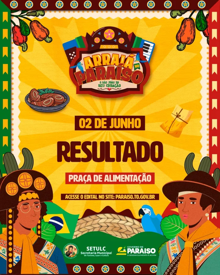 Foto: Reprodução/Prefeitura de Paraíso - TO