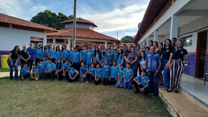O encontro foi marcado por conscientização, diálogo e orientação para cerca de 100 alunos presentes no evento - 02/06/2026 - Fonte/Crédito: ASCOM PCBA