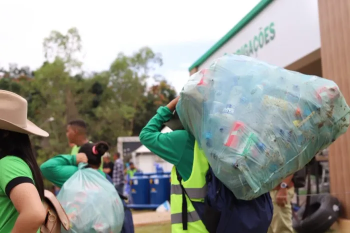 Foram mais de 12 mil quilos de resíduos coletados nos seis do evento em Ji-Paraná, dos quais 6.725 foram triados para reaproveitamento