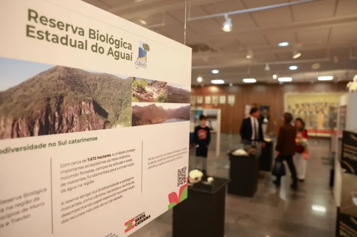 Exposição na Alesc destaca Unidades de Conservação de Proteção Integral administradas pelo IMA