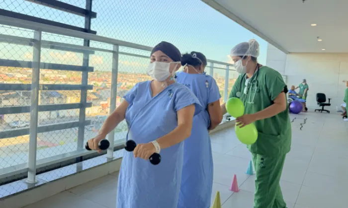Projeto une movimento e acolhimento na rotina de pacientes oncológicos do HUC