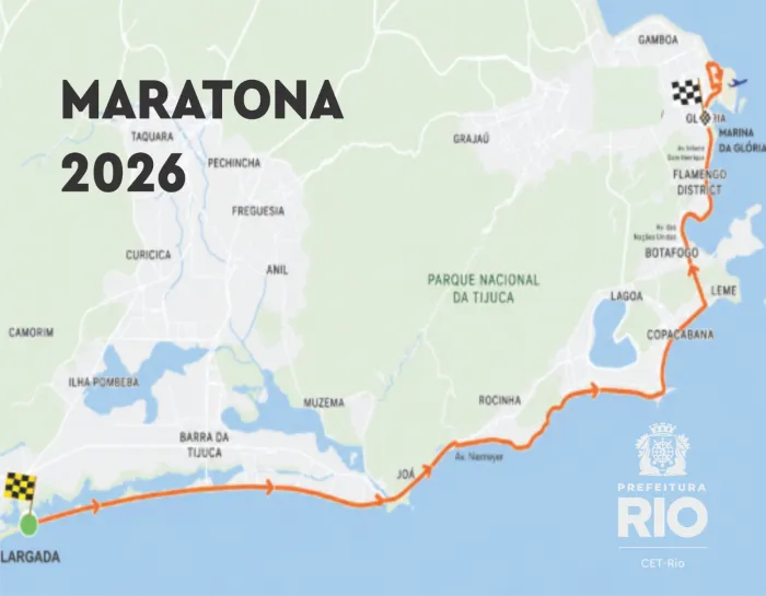 CET-Rio implanta operação especial para Maratona do Rio 2026