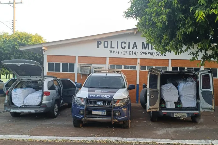 Polícia Militar em Brasilândia apreende mercadorias de descaminho