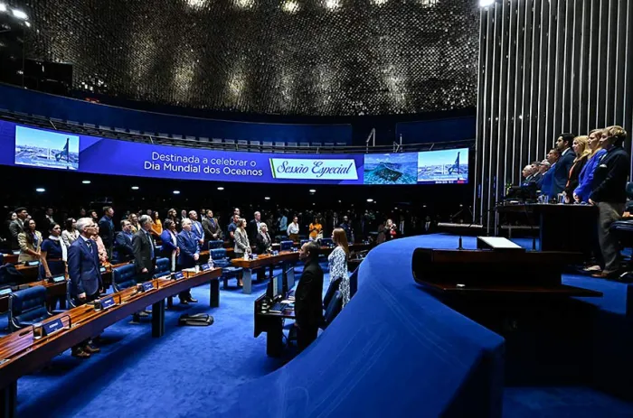 Evento no Plenário celebrou o Dia Mundial dos Oceanos - Foto: Waldemir Barreto/Agência Senado