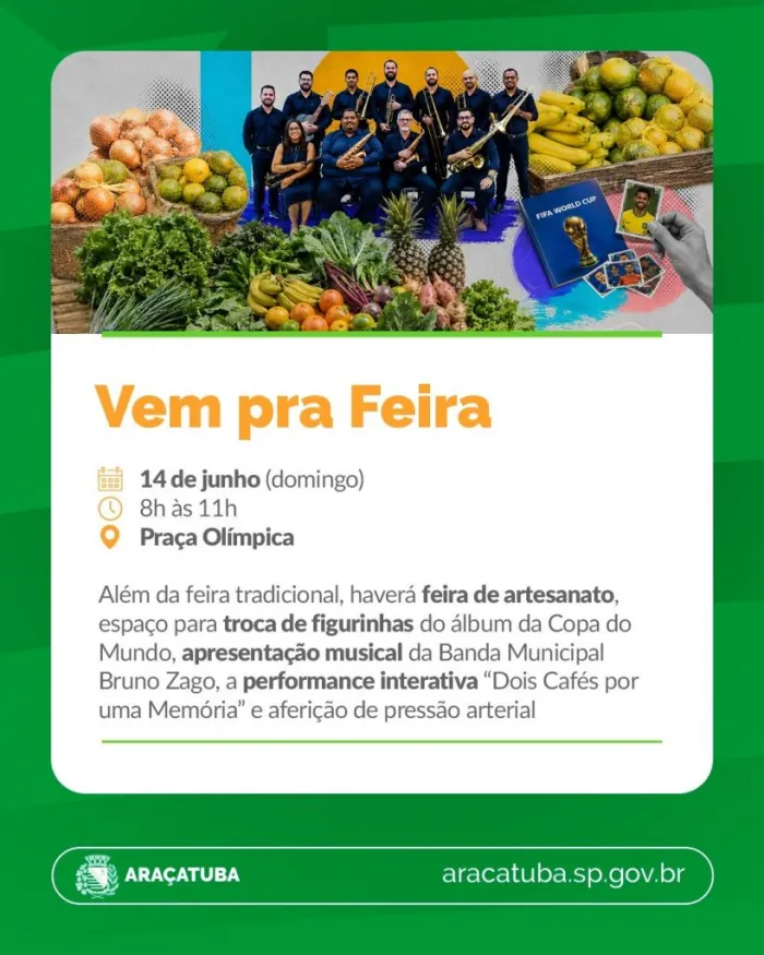 Foto: Reprodução/Prefeitura de Araçatuba - SP