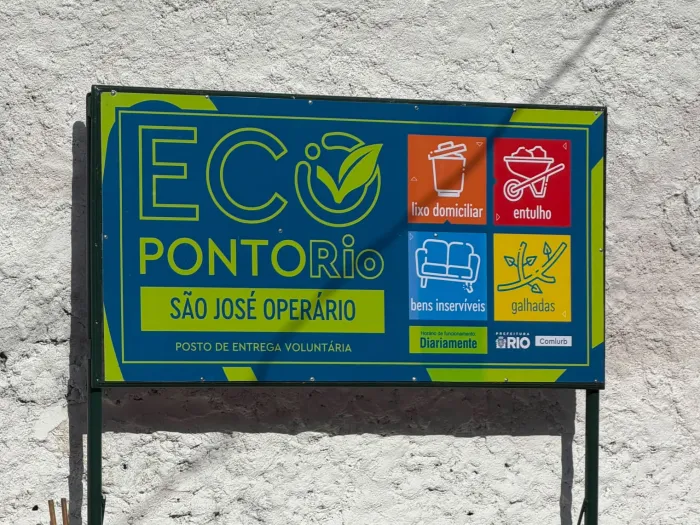 Ecoponto São José Operário, na Praça Seca, é o 115º inaugurado pela Comlurb