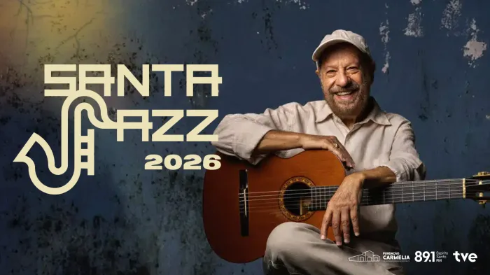 Santa Jazz ao vivo na tela da TVE