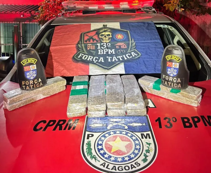 Polícia Militar apreende 11 quilos de maconha e prende suspeitos em Maceió