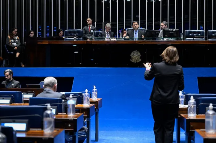 O Plenário do Senado na sessão que aprovou o PDL - Foto: Carlos Moura/Agência Senado
