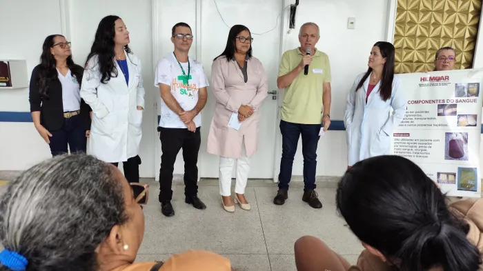 Sala de Espera do HEA leva informação sobre doação de sangue durante Campanha Junho Vermelho