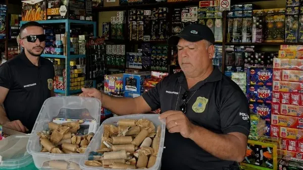 Operação Em Chamas apreende 55 mil fogos de artifício clandestinos durante fiscalizações no interior da Bahia