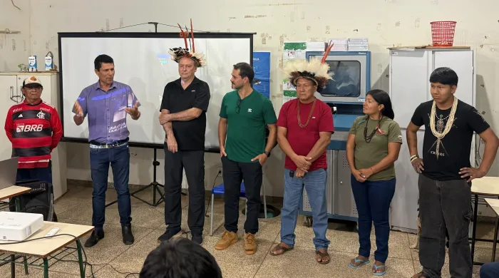  Parceria entre Cássio Gois, Elero, vereador Amilton Alves e Prefeitura garante qualificação a indígenas (Foto: Assessoria Parlamentar)