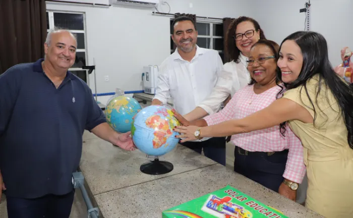 Governador Wanderlei Barbosa inaugura reforma da Escola Estadual Joaquim Francisco de Azevedo, em Taipas - Foto: Adilvan Nogueira/Governo do Tocantins