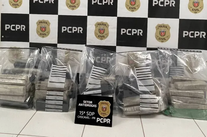 Em segunda fase de operação, PCPR intercepta mais 73 quilos de maconha em Cascavel