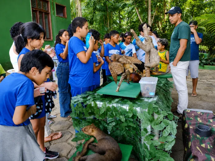Estudantes participam de ação ambiental no Parque Gunnar Vingren