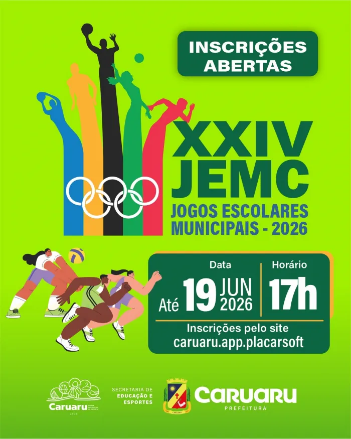 Inscrições para os 24º Jogos Escolares Municipais de Caruaru entram na reta final