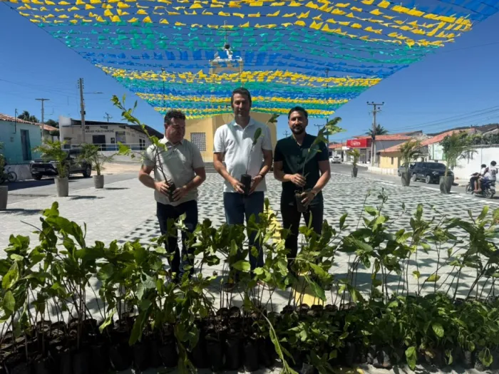 Secretária do Meio Ambiente distribui 9 mil mudas frutíferas e nativas em quatro cidades nesta sexta (12)
