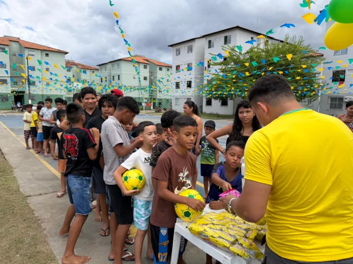 SEHAB celebra a Copa entre a garotada dos residenciais Morar Belém