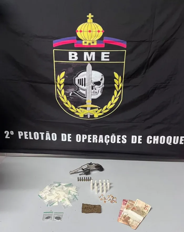 BME intensifica ações no município de Fundão e registra apreensões de drogas e arma de fogo
