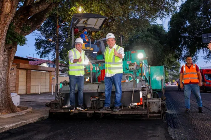 Governador acompanha obras de asfaltamento de ruas na zona leste de Teresina nesta quarta (17)