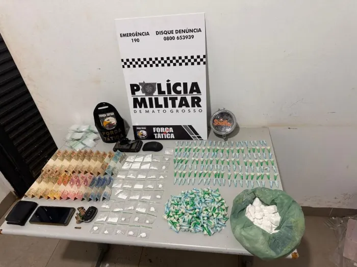 Em uma das ações, PM apreendeu mais de 400 porções de cocaína