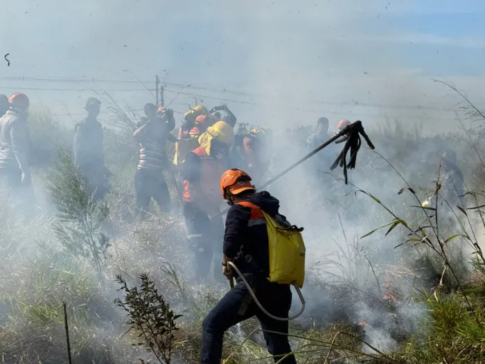 O kit tem 41 equipamentos, entre eles enxada, abafador, boné, óculos de proteção, lanterna, cantil e luva, e é entregue diretamente aos municípios ou produtores rurais, após treinamento com a Defesa Civil – Foto: Divulgação/Governo de São Paulo